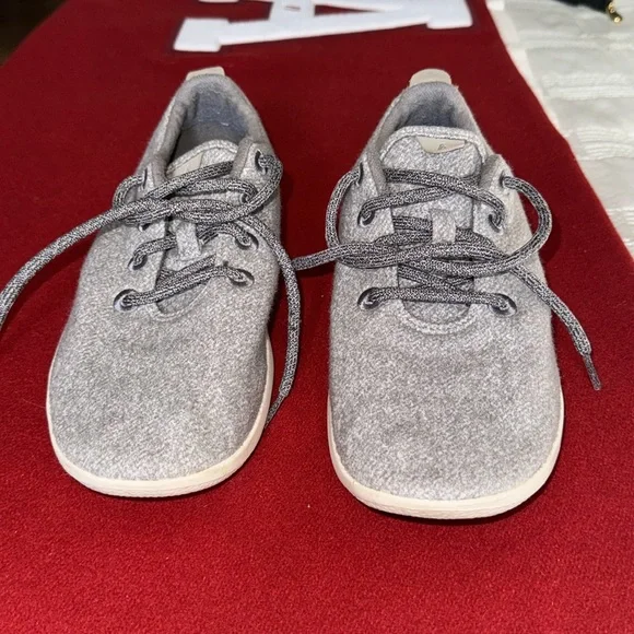 Allbirds Women's Wool Runners in dapple grey w/cream sole SZ 10 - Picture 4 of 10